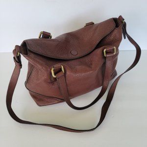 Frye Lily Satchel Crossbody Bag Dark Brown